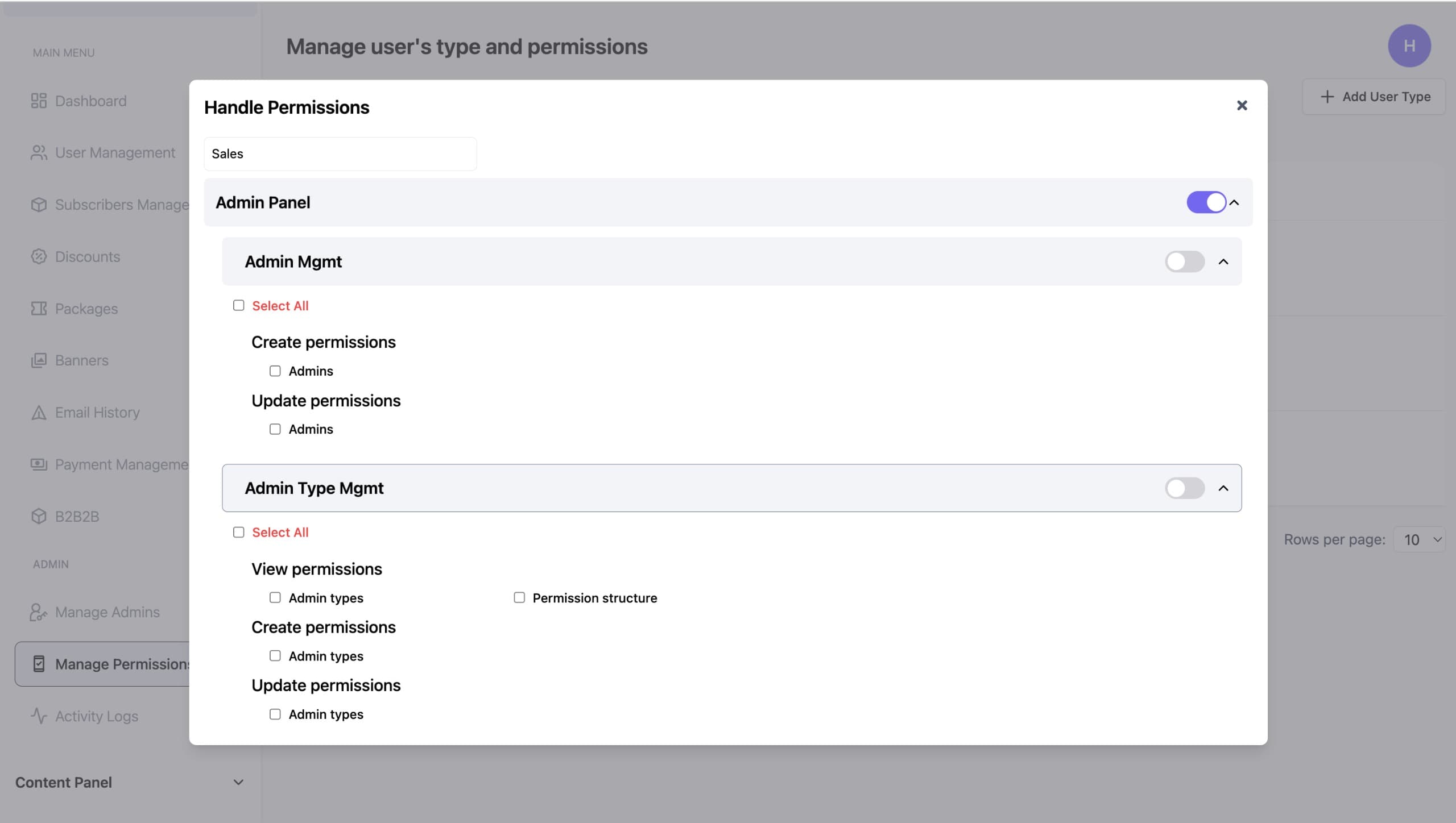 Zintlr's Admin Panel
